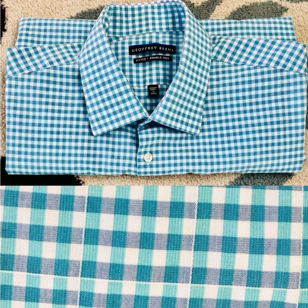 🇺🇸Geoffrey Beene long sleeve button down shirt